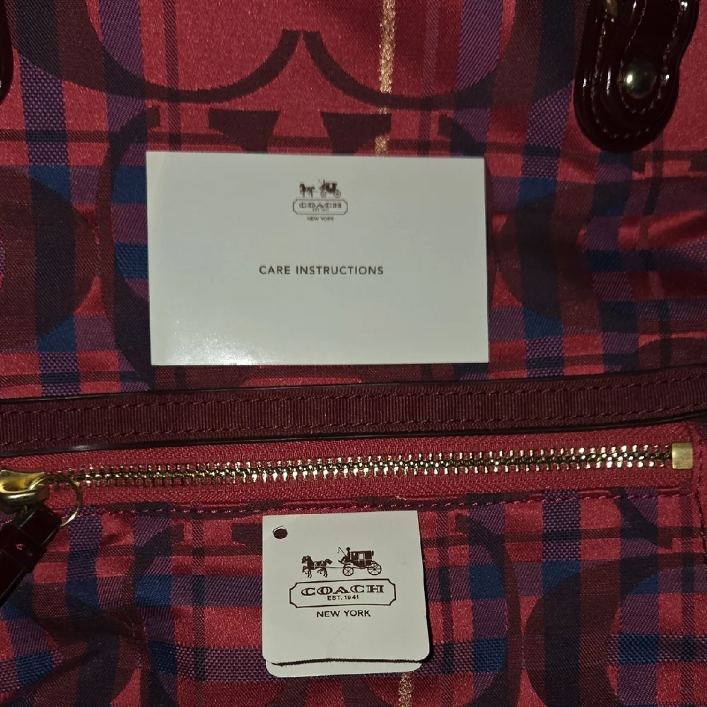 Coach Poppy Tartan Plaid Crossbody